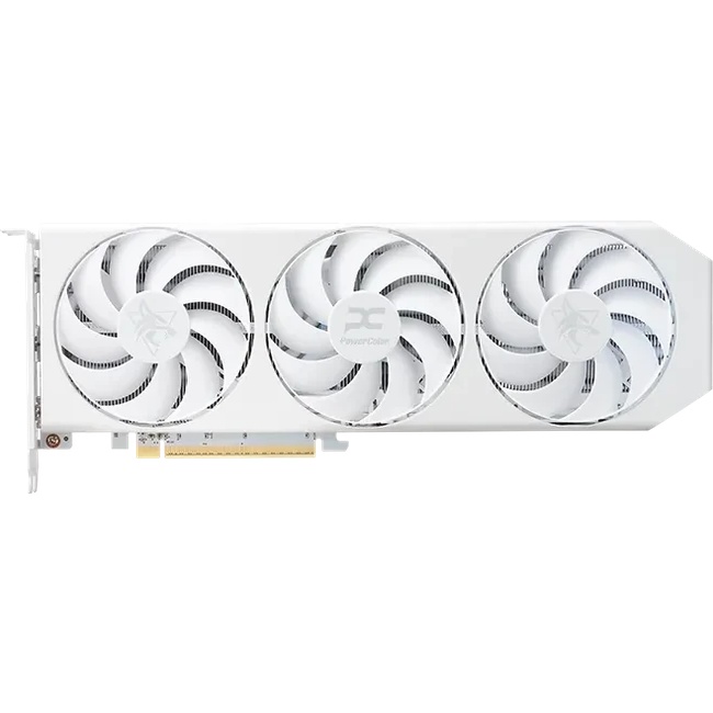 Bild von Powercolor RX 9060XT Hellhound Spectral White OC 16GB - 16GB GDDR6, 1x HDMI, 3x DP