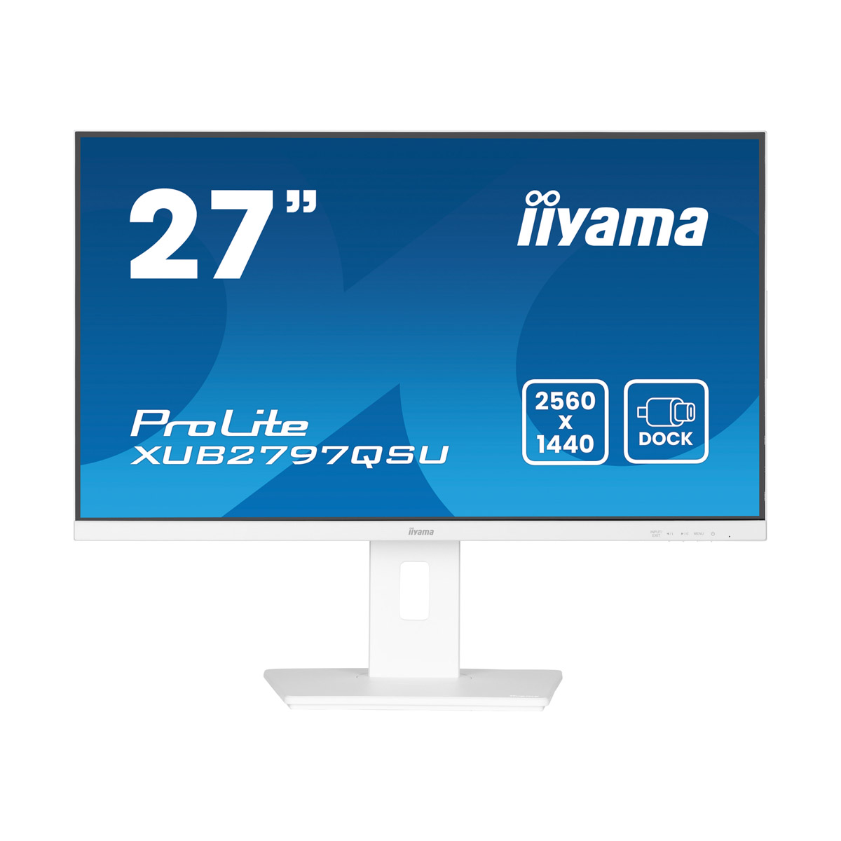 Bild von Iiyama ProLite XUB2797QSU-W2 27" QHD IPS, 100Hz, HDMI, DisplayPort, USB-Hub