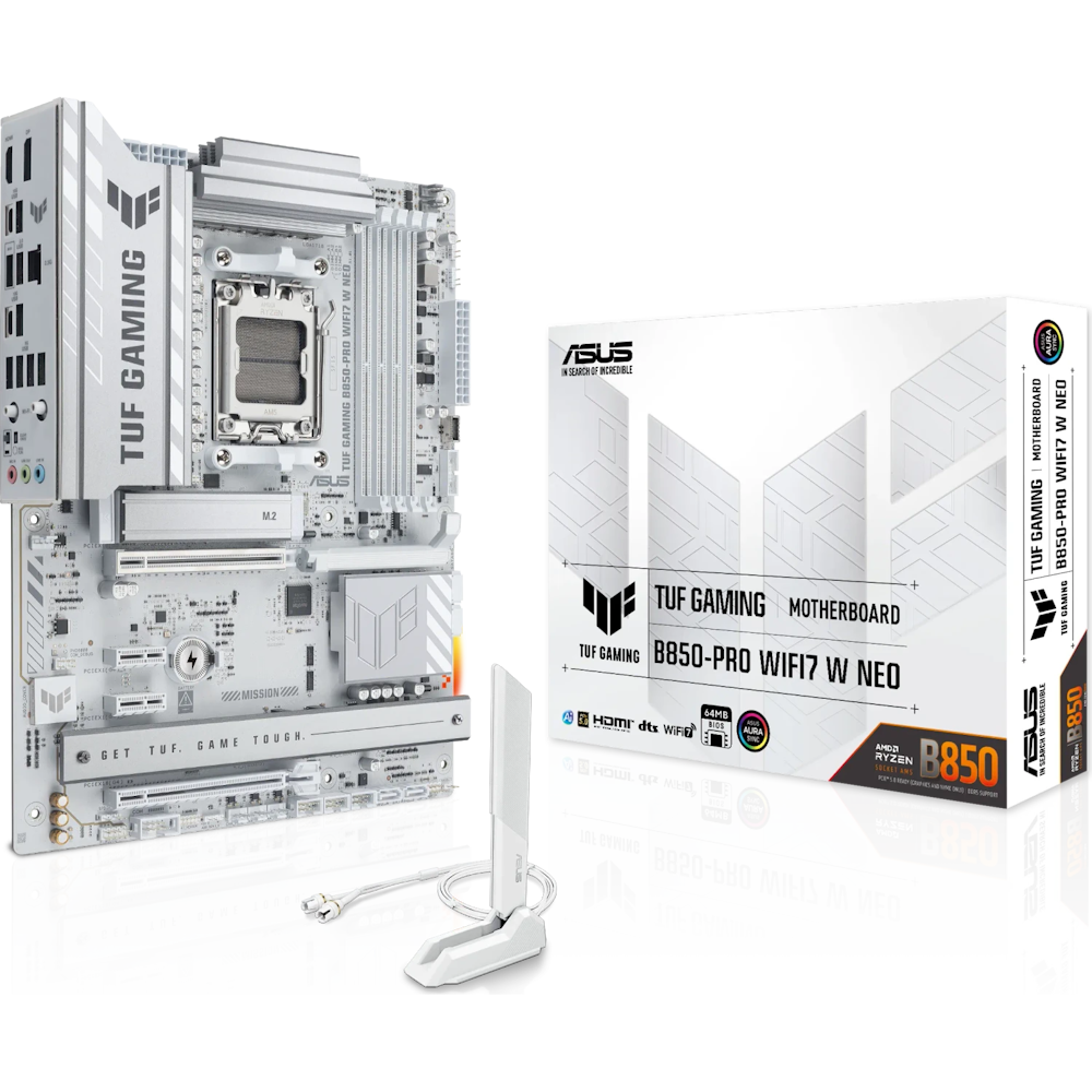 Bild von ASUS TUF Gaming B850-PRO WIFI7 W NEO Mainboard Sockel AM5