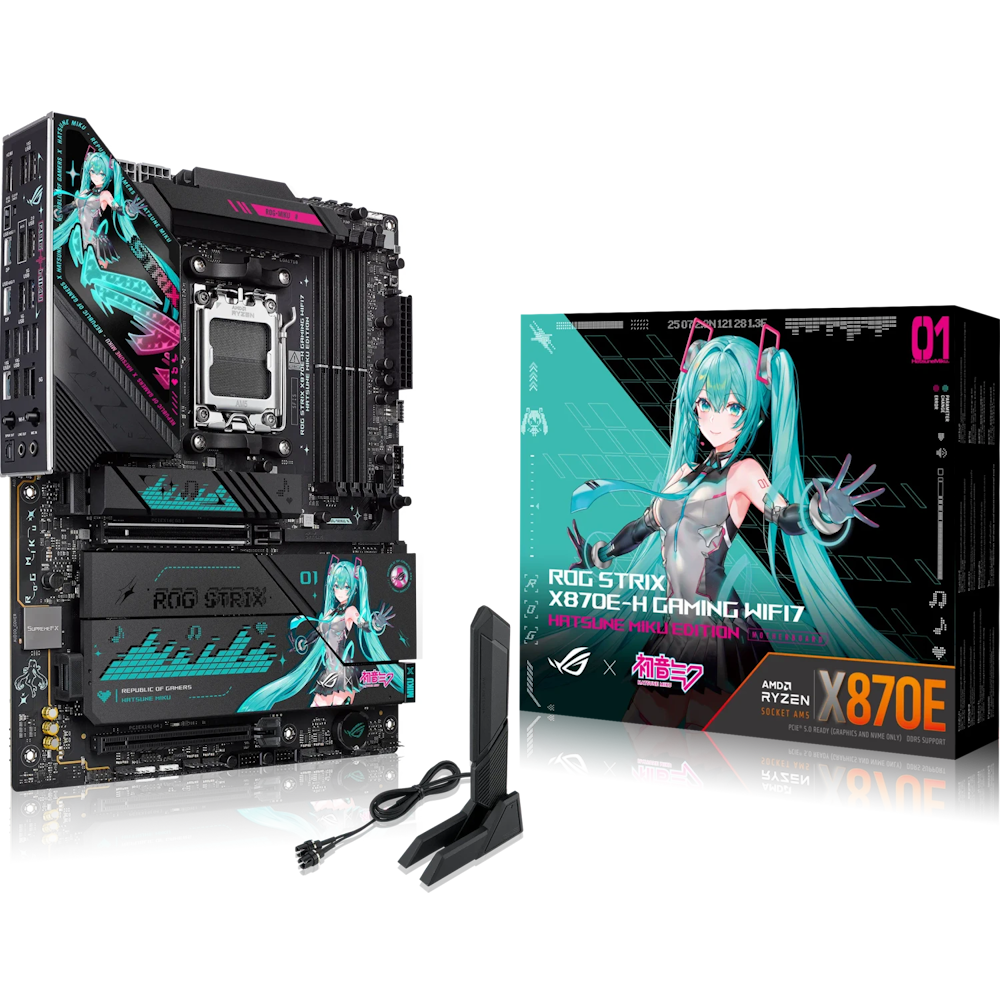 Bild von ASUS ROG STRIX X870E-H GAMING WIFI7 Hatsune Miku Edition